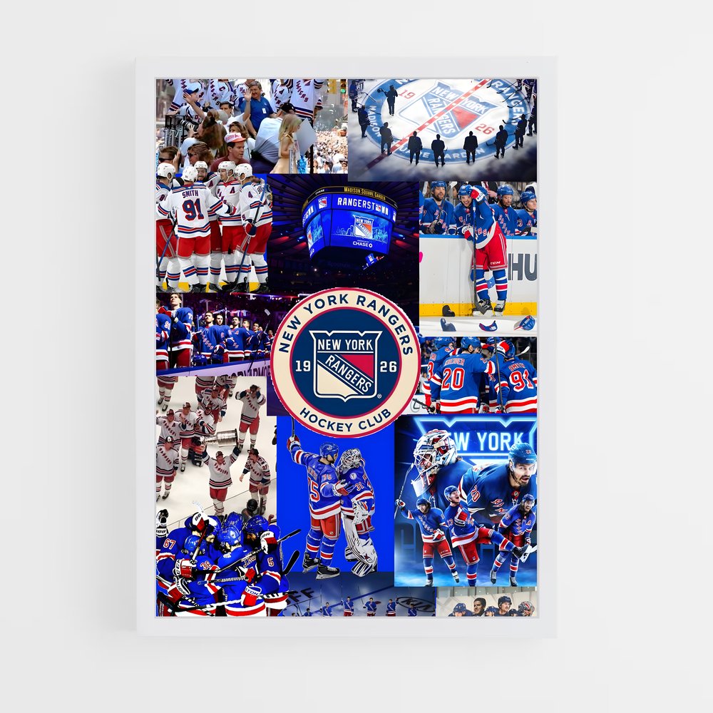 Poster Rangers United – affiche Hockey sur glace (vue 3)